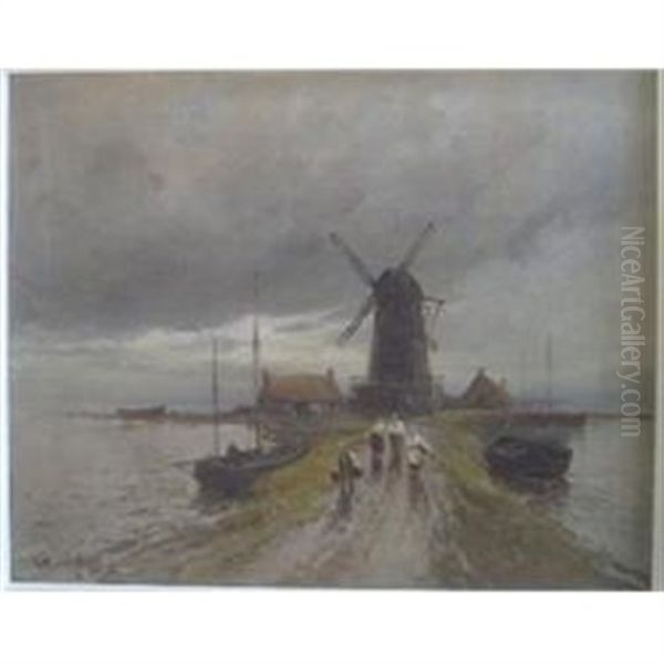 Walking Along The Road From The Windmill - view 1