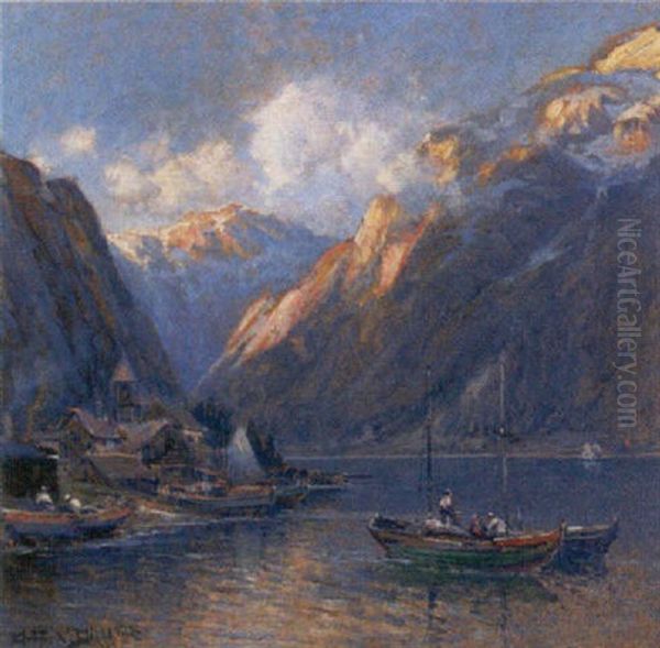 European Mountain Lake Vista - view 1