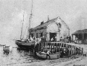 Repairing The Boats by Arthur Vidal Diehl