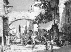 Middle Eastern Street Scene by Arthur Vidal Diehl