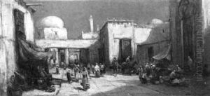 Arab Market Scene