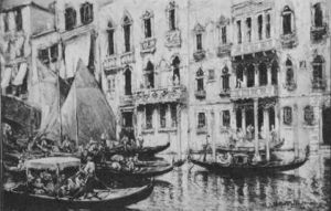 Venetian Canal Scene by Arthur Vidal Diehl