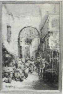 Arab Market Scene