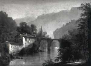 Italienische Landschaft by Pierre Emmanuel Dielman