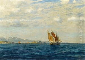 Segler Vor Der Kuste Dalmatiens