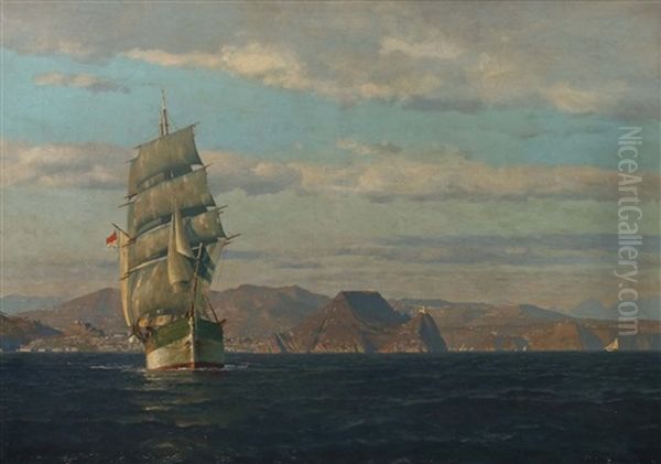 Segelschiff Auf Dem Golf Von Neapel - view 1