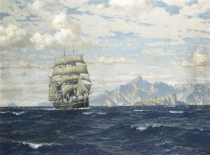 Tall Ship Off Crete by Michael Zeno Diemer