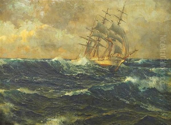 Segelschiff Auf Hoher See - view 1
