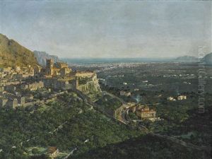 Blick Uber Monreale Auf Die Bucht Von Palermo by Michael Zeno Diemer
