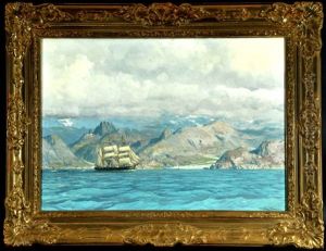 Zweimaster Vor Der Kalabrischen Kuste by Michael Zeno Diemer