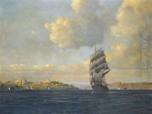 Sailing On The Bosphorus by Michael Zeno Diemer