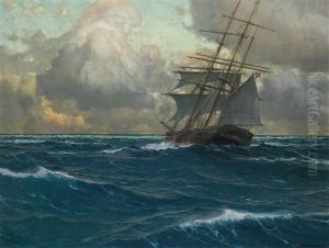 Segelschiff Auf Hoher See by Michael Zeno Diemer