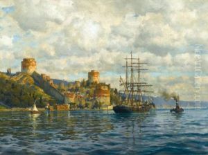 View Of The Bosphorus With Rumelihisari