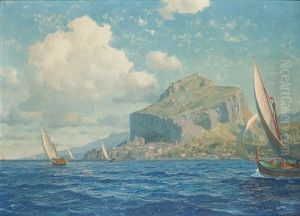 Fischerboote Vor Cefalu Fischerboote Vor Cefalu