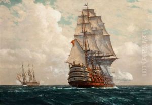 Ship At Sea by Michael Zeno Diemer