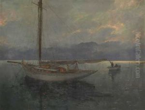 Segeljacht Im Abendlicht
