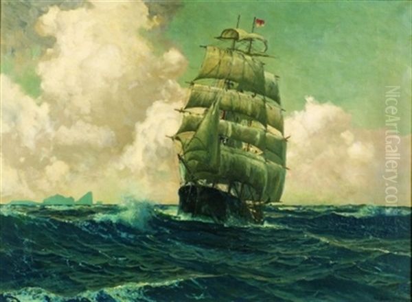 Ship Under Full Sail - view 1