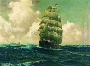 Ship Under Full Sail by Michael Zeno Diemer