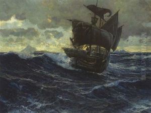 Dreimaster Auf Sturmischer See