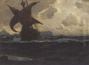 Cresting A Wave Off The Mediterranean Coast by Michael Zeno Diemer