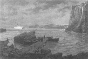 Die Yacht Der Prinzessin Viktoria Luise Bei Habag Am Nordkap In Der Morgendammerung by Michael Zeno Diemer
