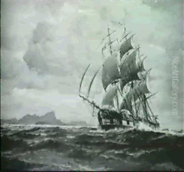 Segelschiff Vor Der Norwegischen Kuste - view 1