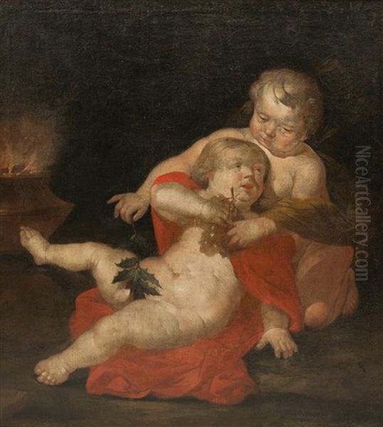 Two Putti As Allegory Of Autumn - view 1