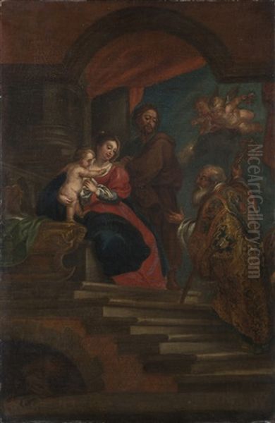 Bottega Di Sacra Famiglia Con Sacro Vescovo - view 1