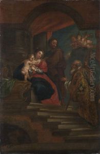 Bottega Di Sacra Famiglia Con Sacro Vescovo