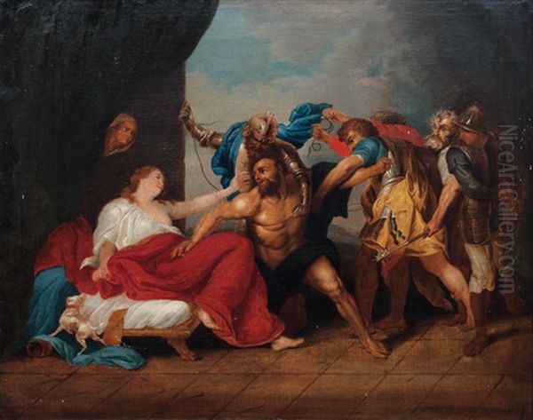 Samson Taken By The Philistines - view 1