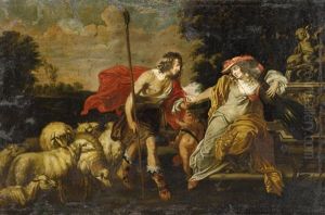 Jacob Und Rachel by Abraham van Diepenbeeck