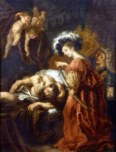 Judith S'appretant A Trancher La Tete D'holopherne by Abraham van Diepenbeeck