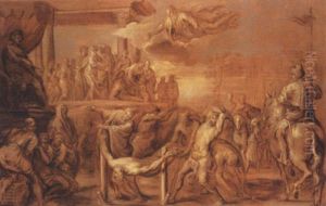 The Martyrdom Of Saint Vincent Of Saragossa by Abraham van Diepenbeeck