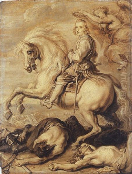 Equestrian Portrait Of Cardinal Infante Ferdinand Of Austria, Governor Of The Spanish Netherlands - view 1