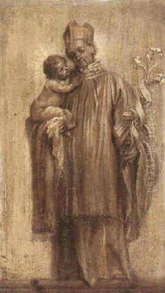 St. John Nepomuk Holding The Christ Child - view 1