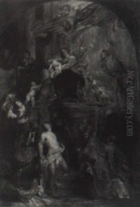 The Virgin And Child Adored By Saints