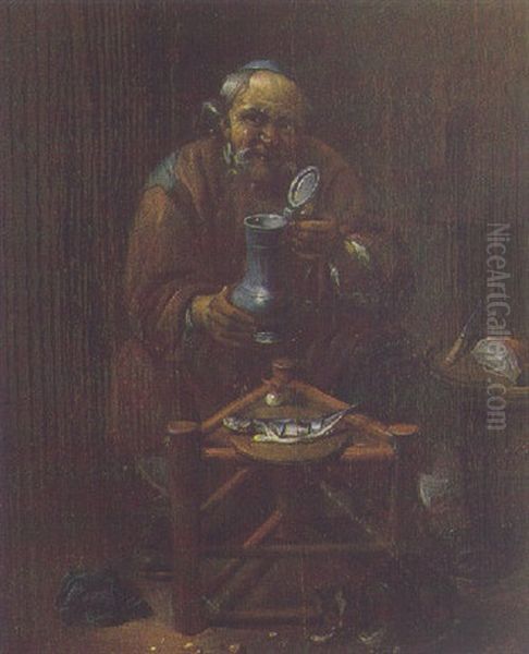 Homme Dans Une Taverne - view 1