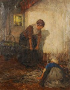 La Preparation Du Repas by Pierre Jacques Dierckx