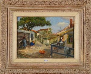 Cour De Ferme Ensoleillee
