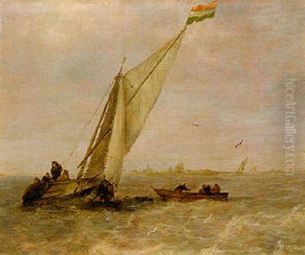 Segelschiff Auf Bewegter See - view 1