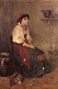 Portrait D'une Femme Assise Portrait D'une Femme Assise
