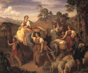 Die Flucht Nach Agypten by Alfred Diethe