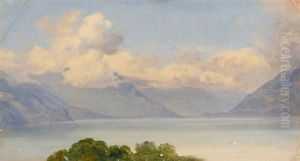 Thunersee Bei Bewolkung, Von Leissigen Aus