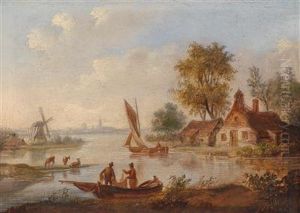 Hollandische Flusslandschaft