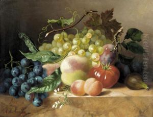 Still Life Of Fruit by Arentina Hendrica Arendsen