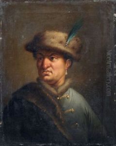 Portrat Eines Edelmannes Mit Pelzmutze Und Perlenohrring