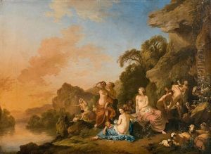 Baigneuses Dans Un Paysage
