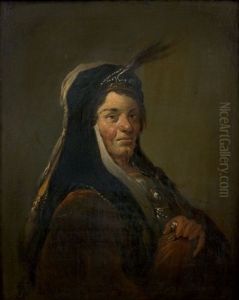 Une Bohemienne by Christian Wilhelm Ernst Dietrich