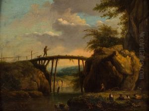 A Landscape With Resting Goat Herders A Landscape With Resting Goat Herders