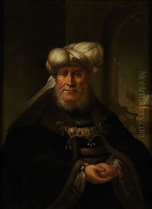 Bildnis Eines Noblen Herrn Mit Turban